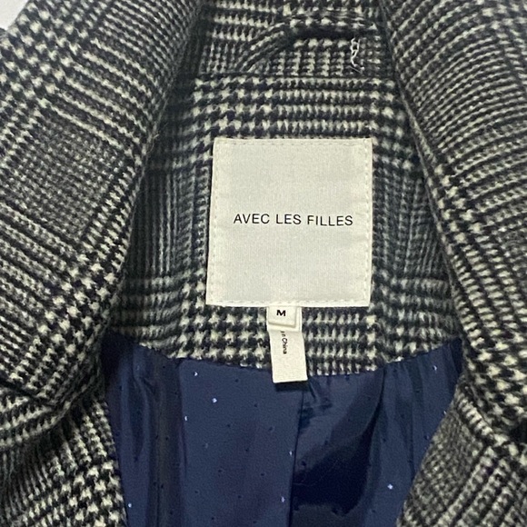 Avec Les Filles Plaid Long Blazer / Jacket - Picture 10 of 10